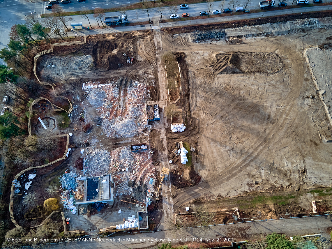 21.11.2020 - Bauplatz der Grundschule in Neuperlach in München